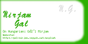 mirjam gal business card